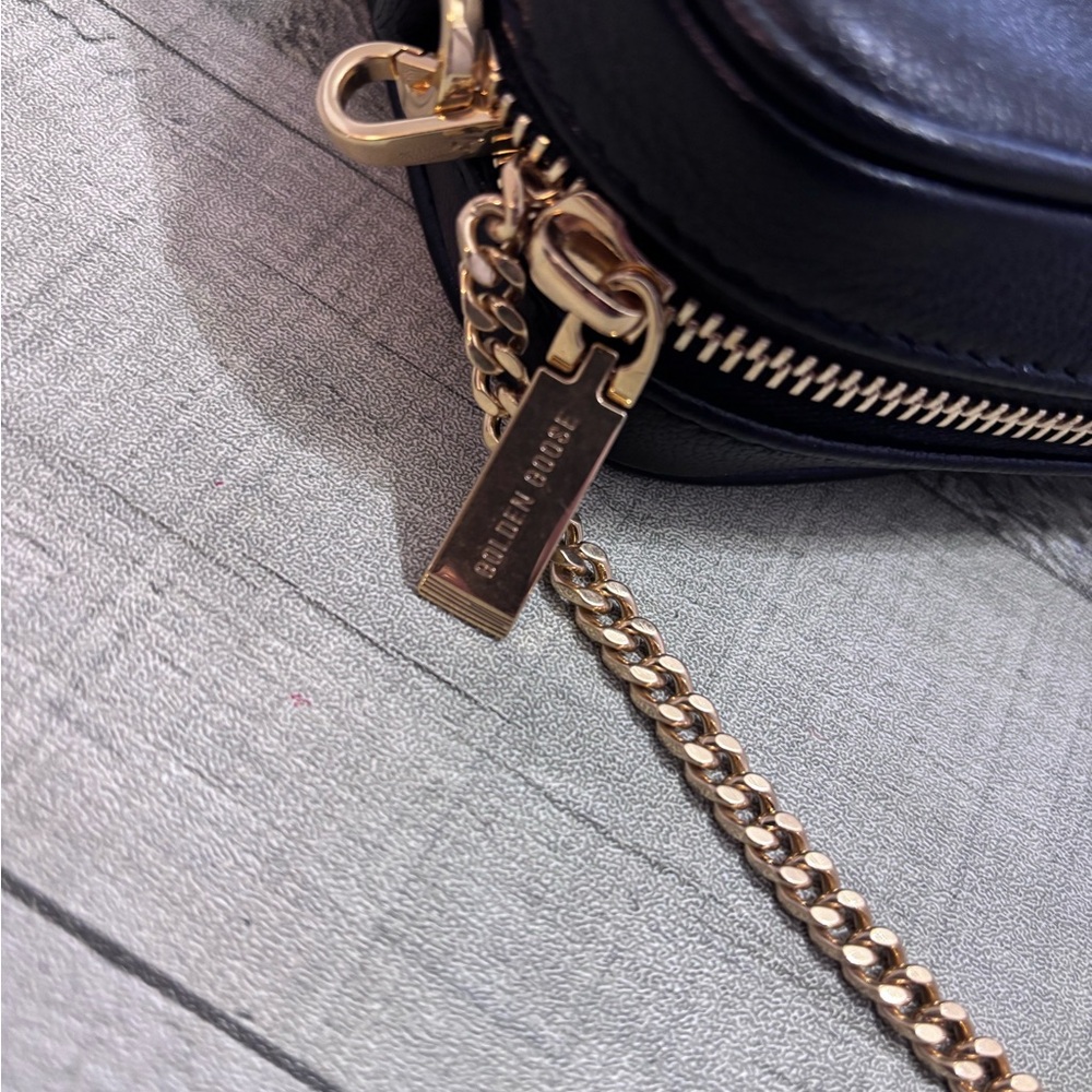 Golden Goose Black Mini Star Bag with Gold Chain - Picture 8 of 11